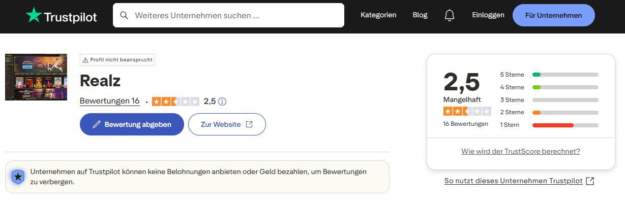 realz bewertung