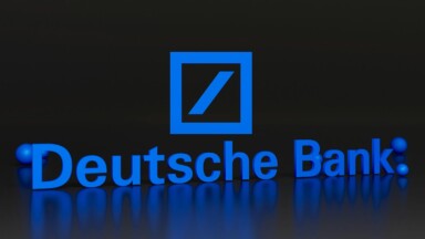 deutsche bank schriftzug und symbol