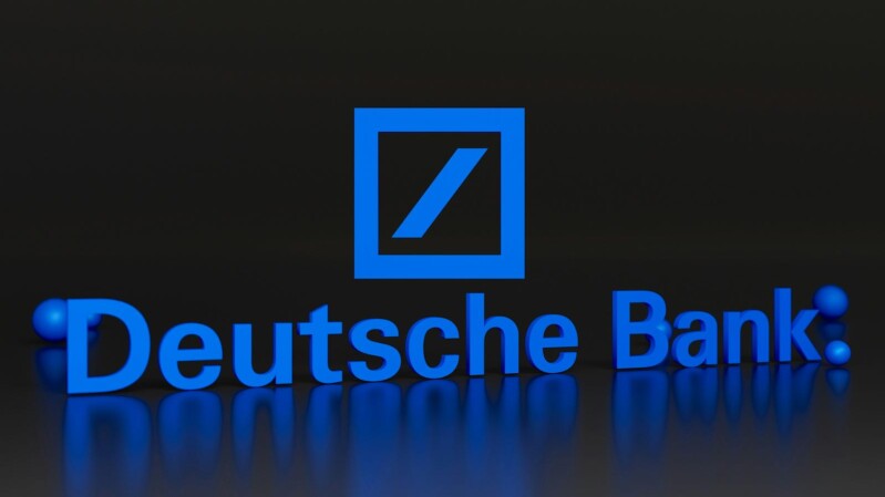 deutsche bank schriftzug und symbol