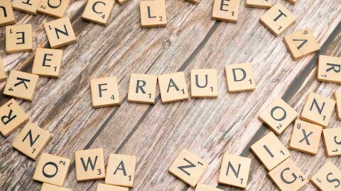 fraud in buchstaben