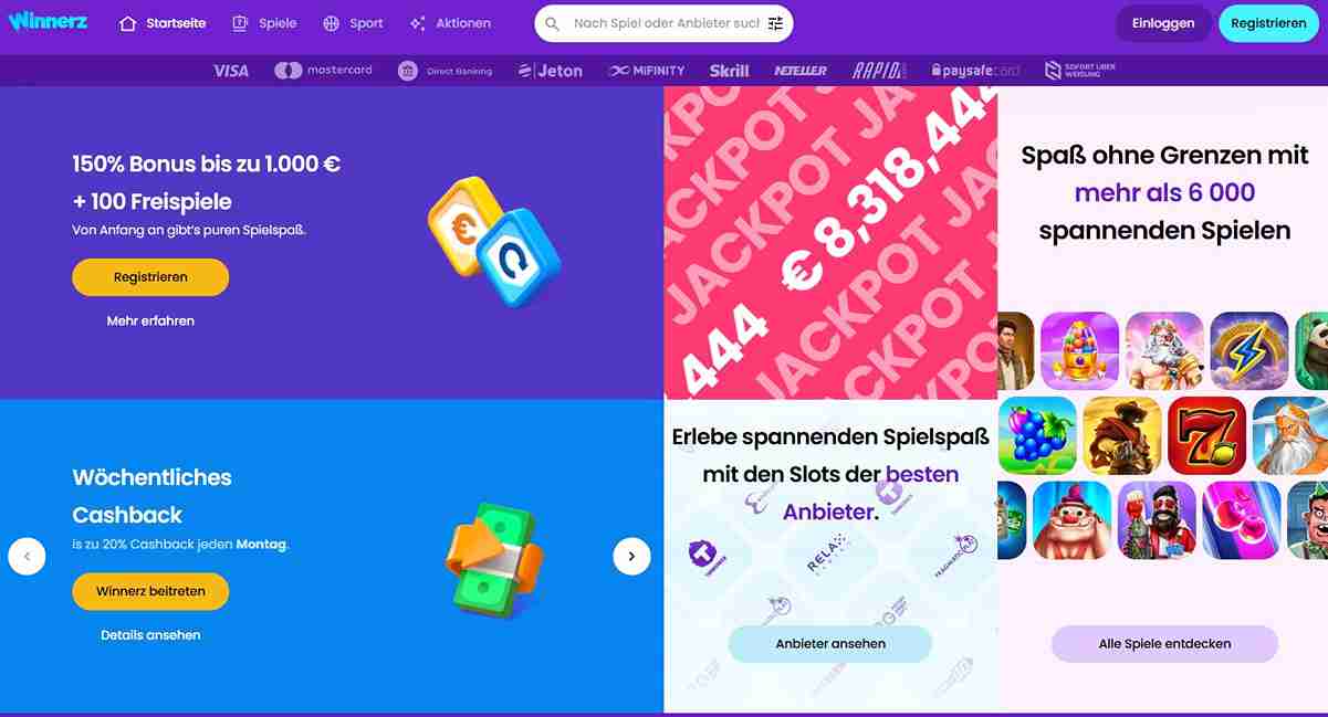 Winnerz Willkommensangebot