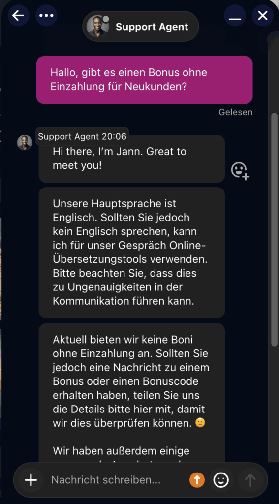 Betsio.com Live Chat