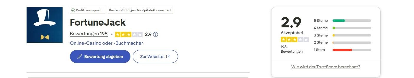 Fortune Jack Bewertung