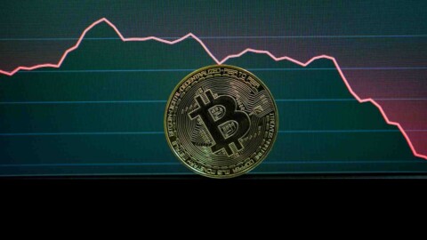 bitcoin münze vor kurschart