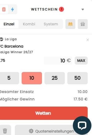Casinocat Wette Platzieren