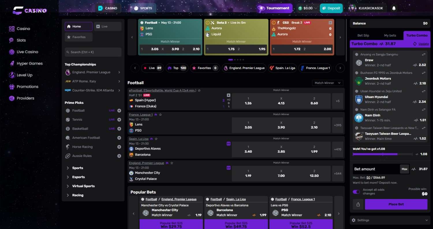 CasinoCrypto.io Sportwetten