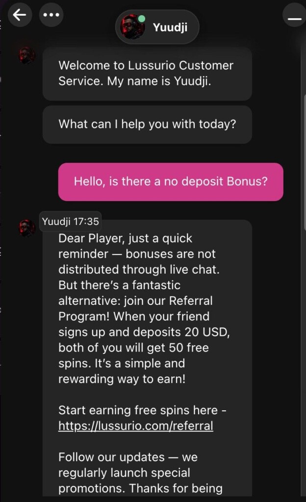 Lussurio Live Chat