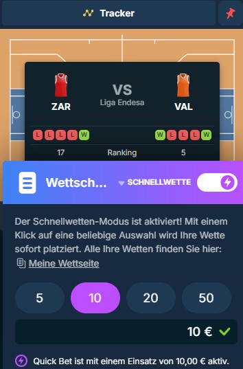 Spin.IO Wette Platzieren