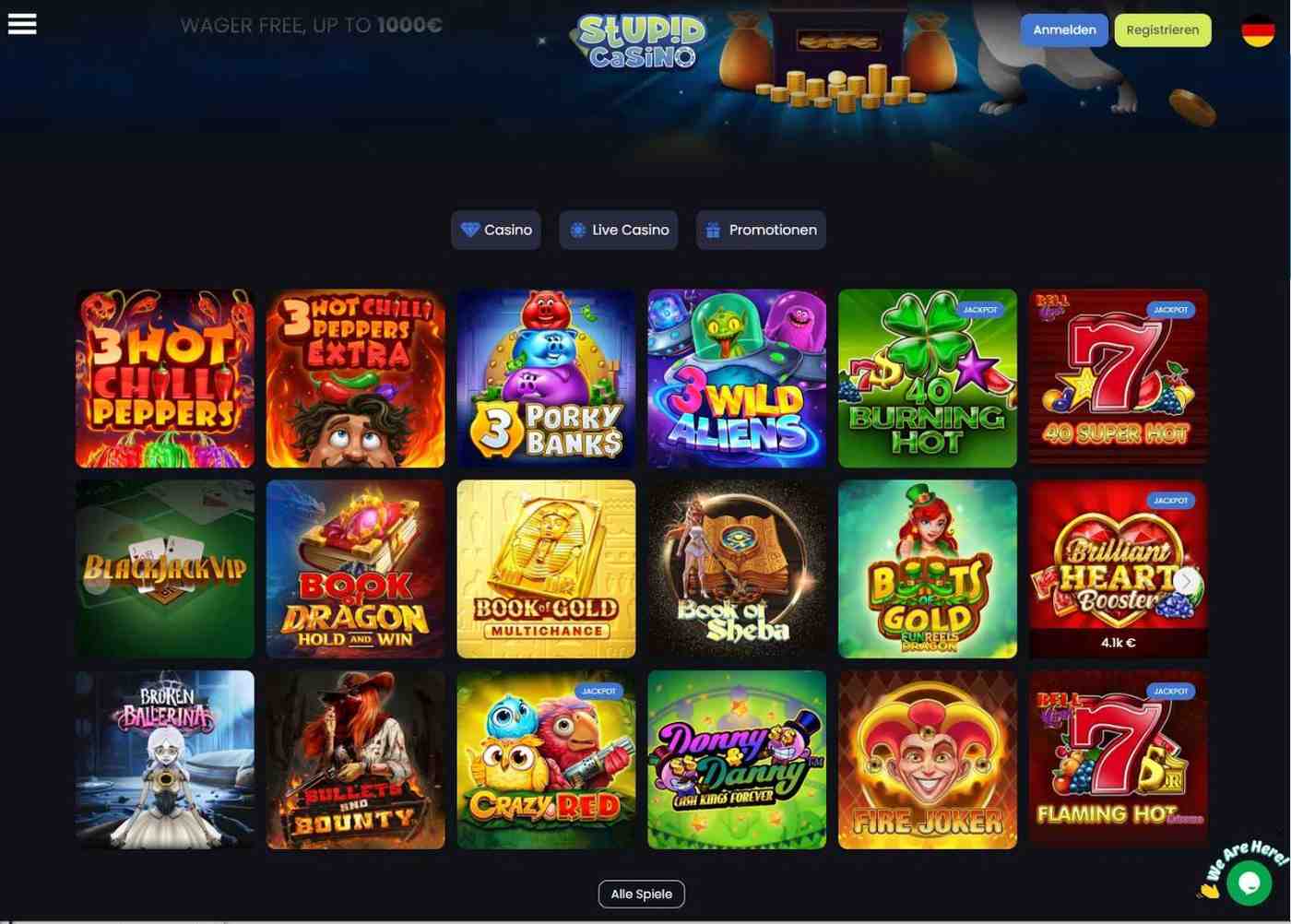 Stupidcasino Spiele