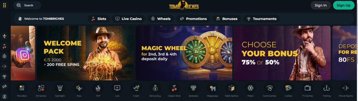 TombRiches Bonus
