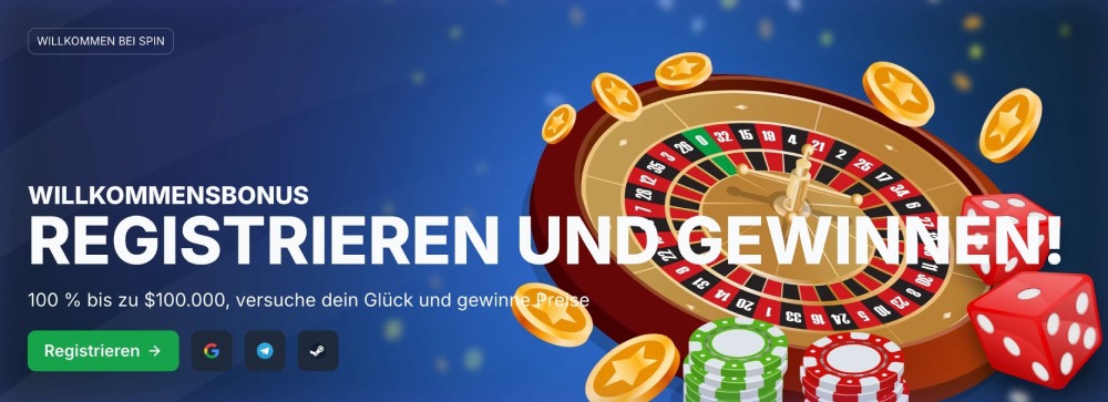 Spin.io Willkommensbonus