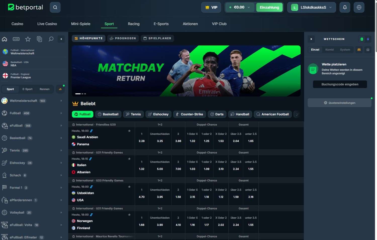 BetPortal Sportwetten