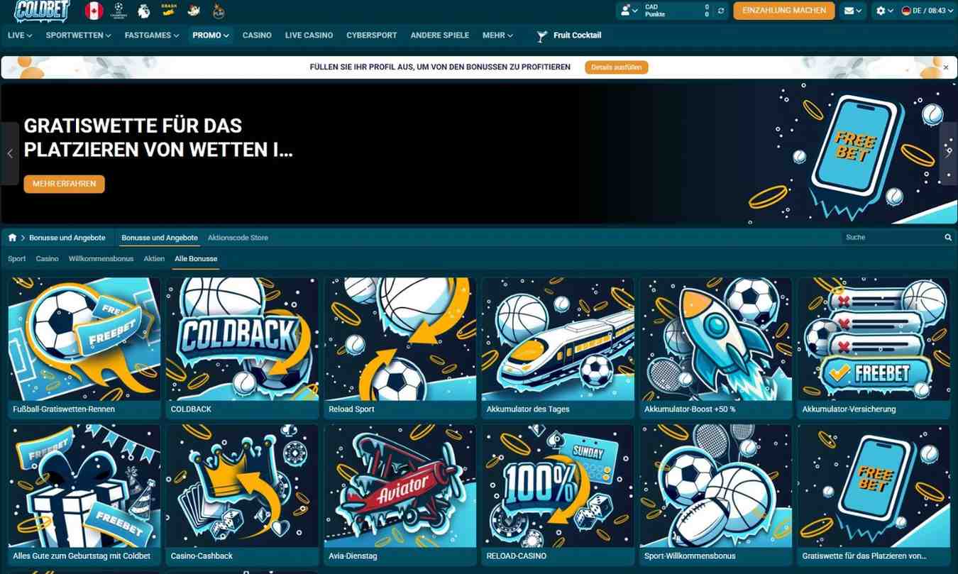 Coldbet Bonusangebot