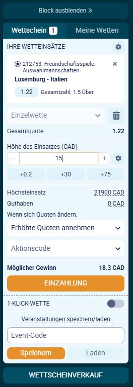Coldbet Wette Platzieren