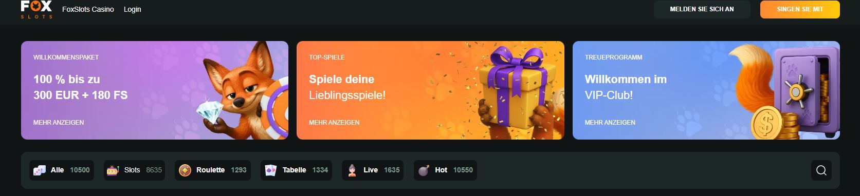 Foxslots Bonus