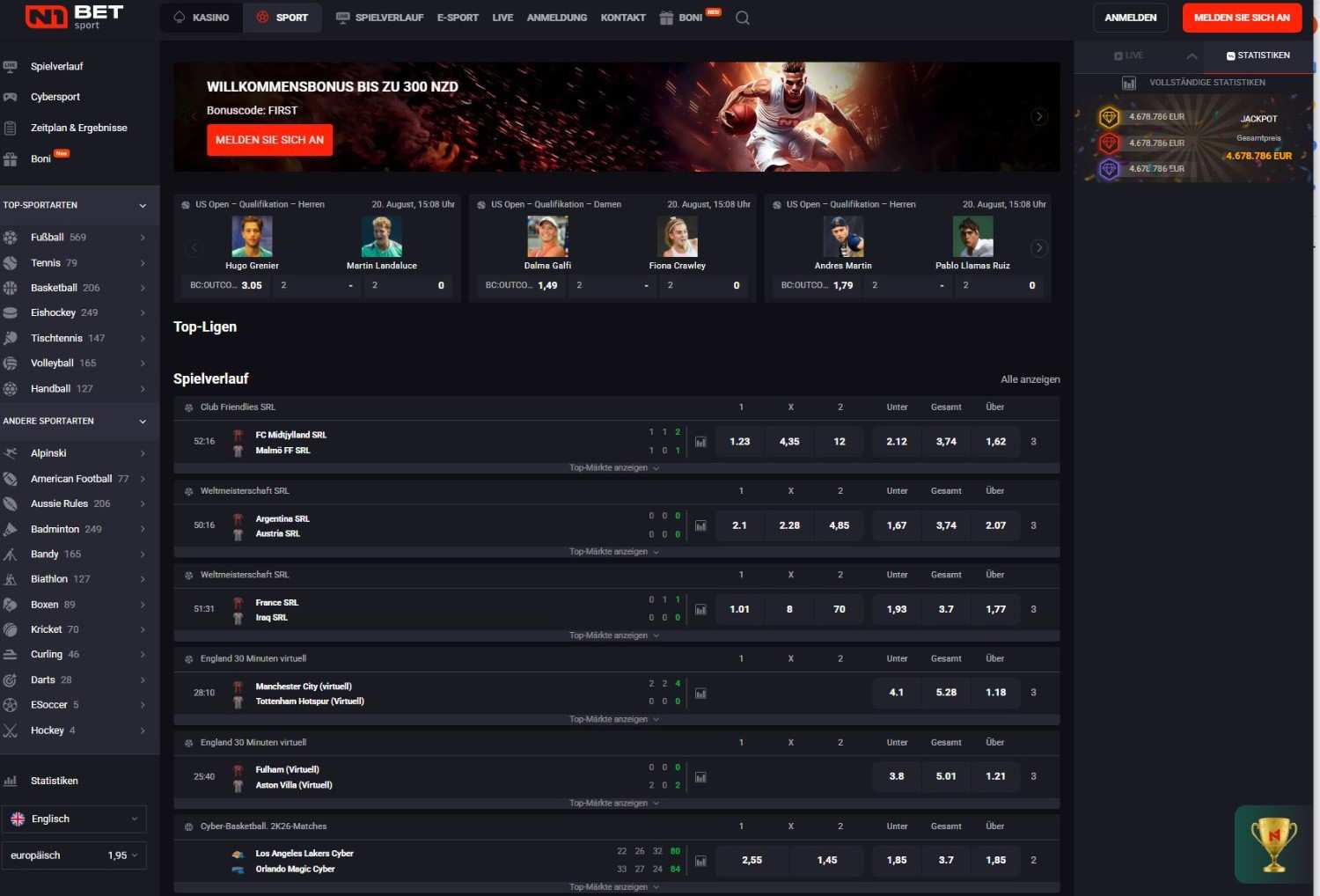 N1Bet Sportwetten