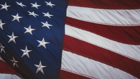 wehende flagge der usa