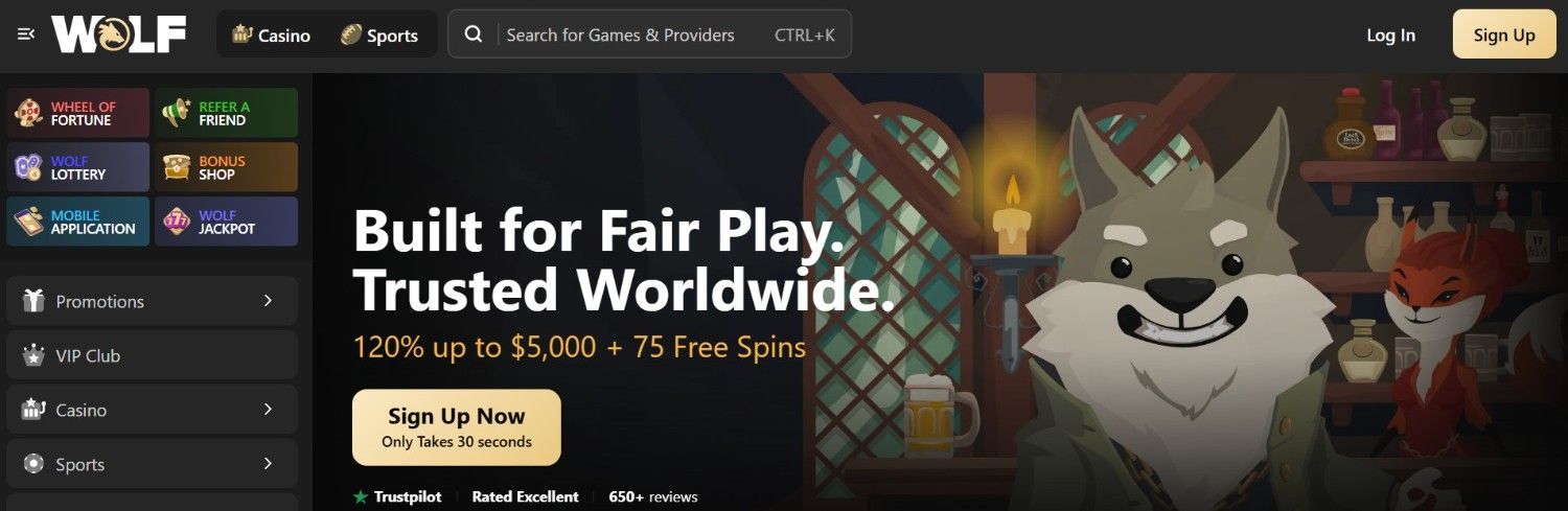 Wolf.io Bonus