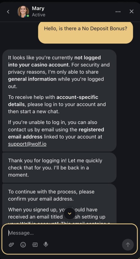 Wolf.io Live Chat