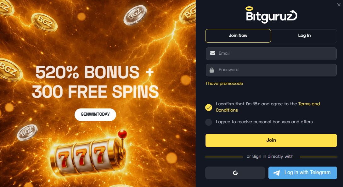 Bitguruz Anmelden