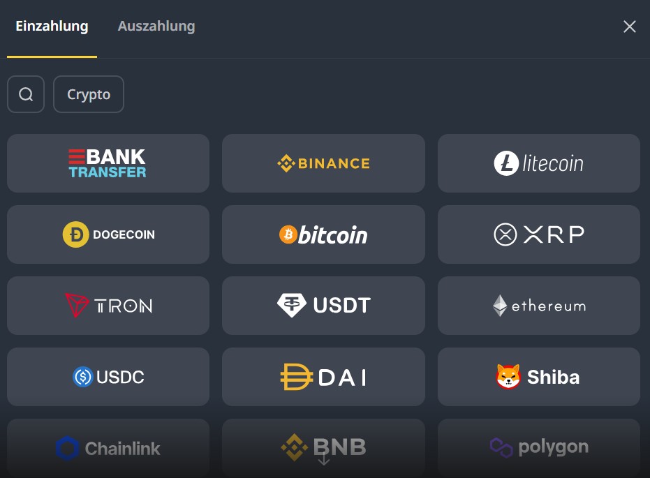 Cocobet Einzahlen