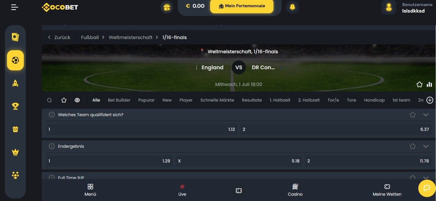 Cocobet Sportwetten