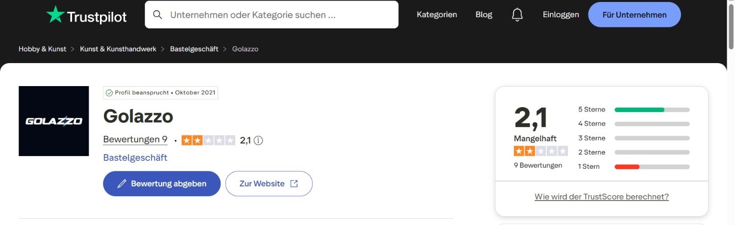 Golazzo Bewertung