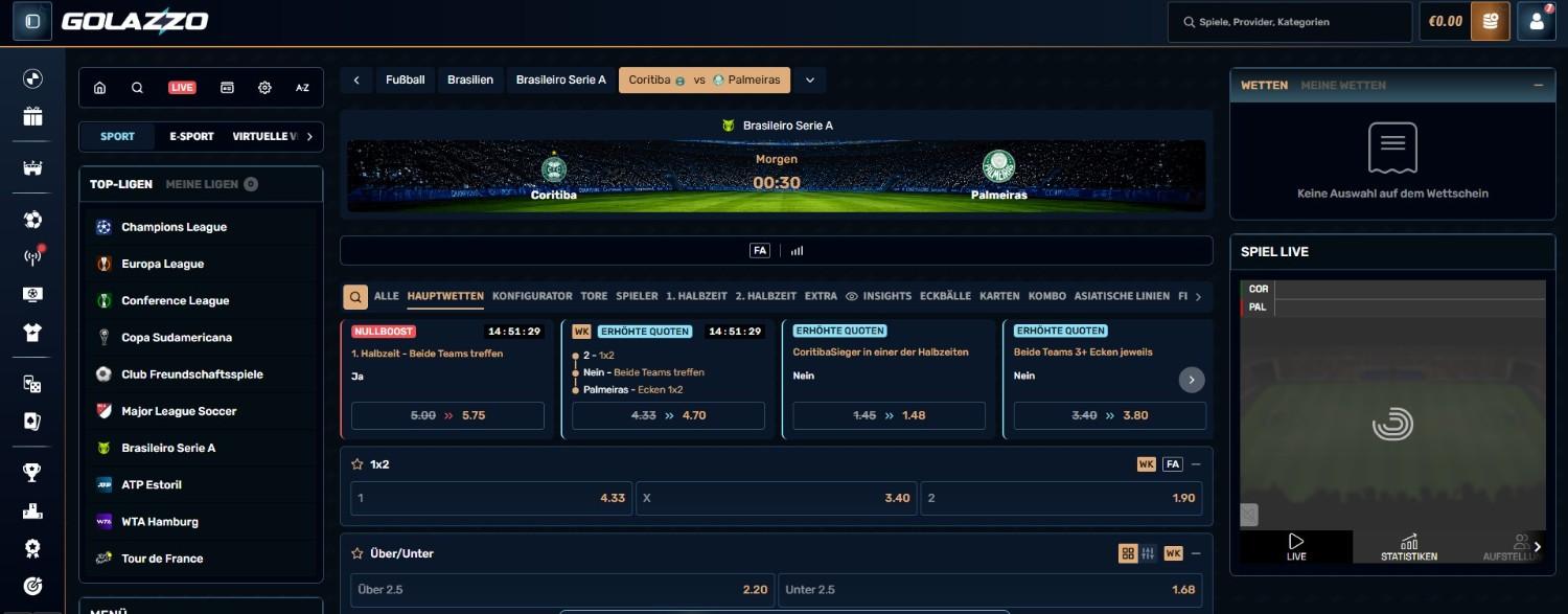 Golazzo Sportwetten