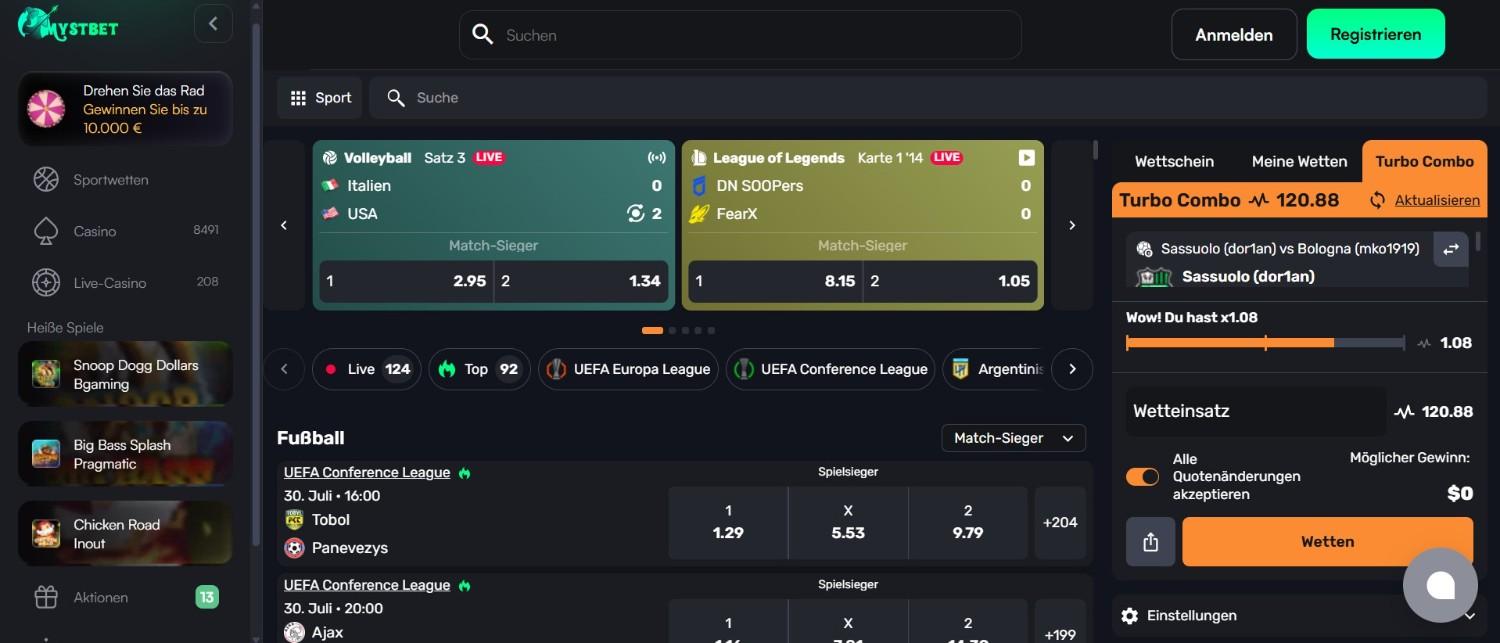 Mystbet Sportwetten