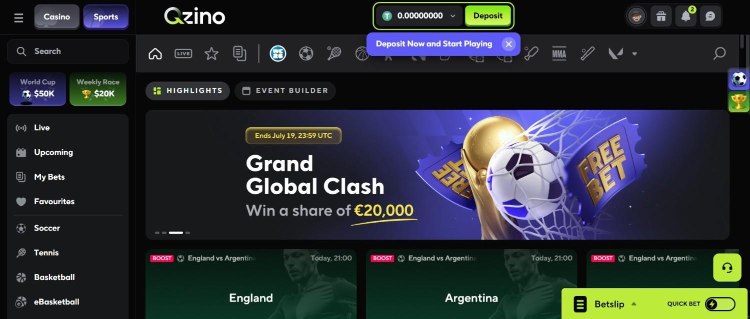 Qzino Sportwetten