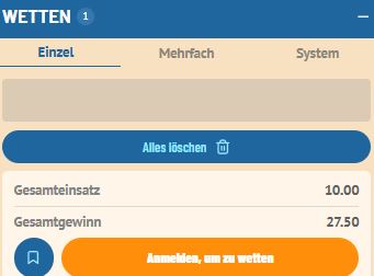 Vegasino Wette Platzieren