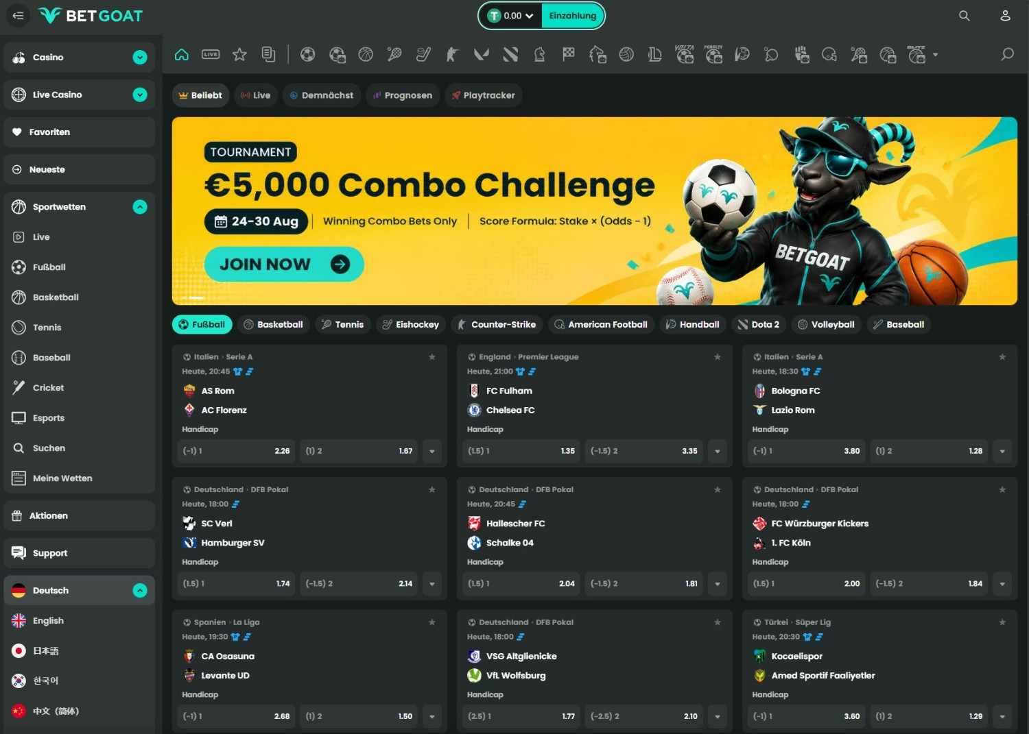 BetGoat Sportwetten