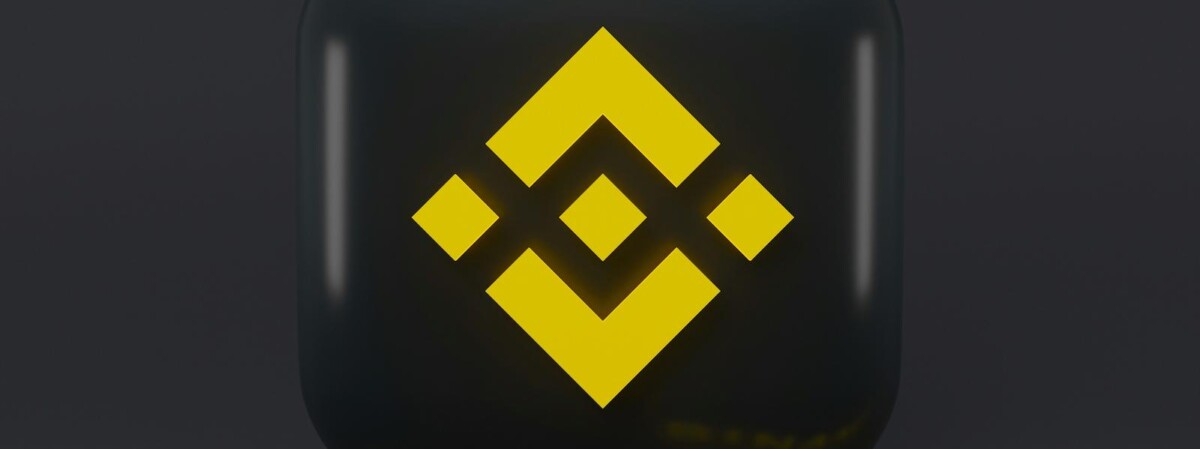 binance logo und schriftzug