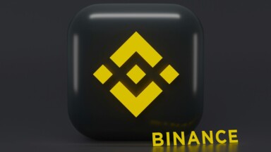 binance logo und schriftzug