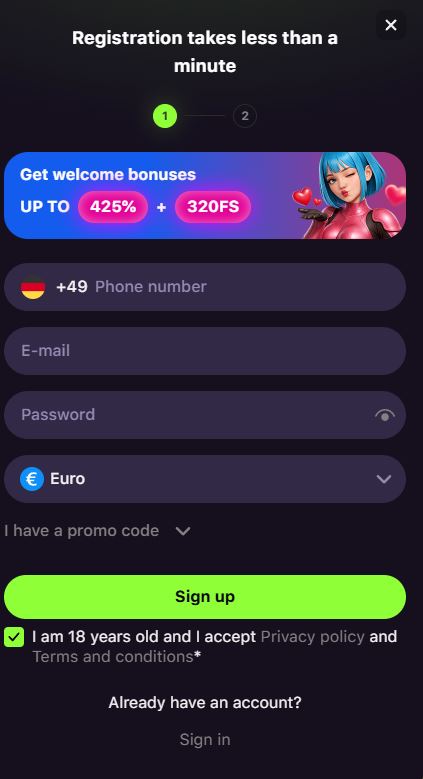 GameSpot Registrieren Schritt 1