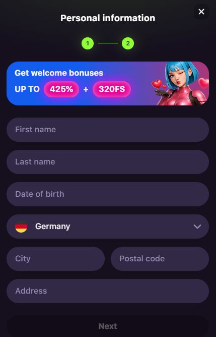 GameSpot Registrieren Schritt 2
