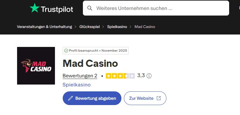 Madcasino Bewertung