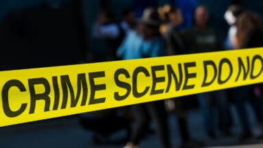 polizei absperrband crime scene