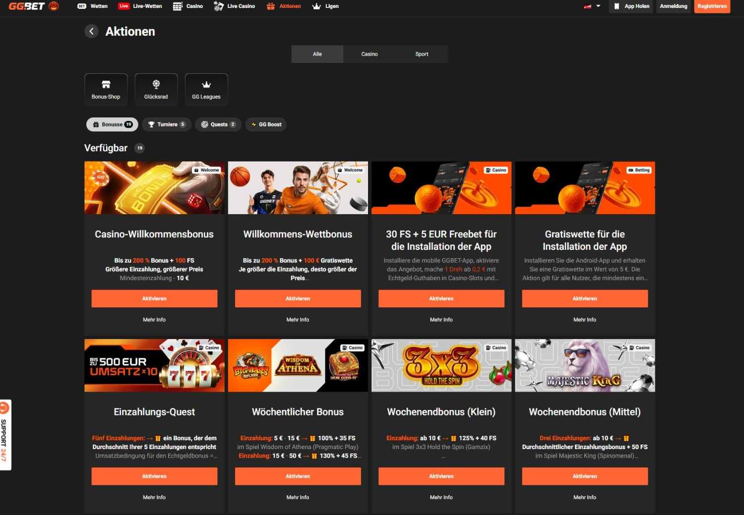 GG.Bet Casino Bonus