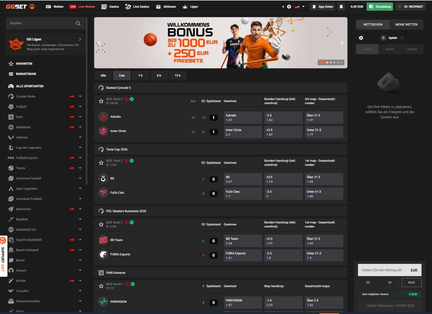 GGBet Sportwetten