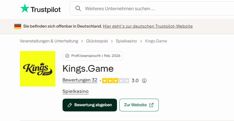 Kings Game Bewertung