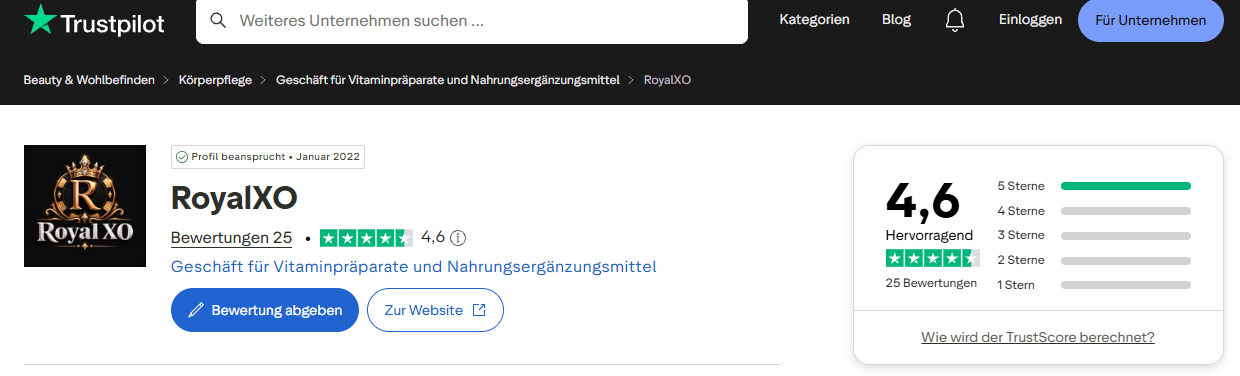 RoyalXO Bewertungen