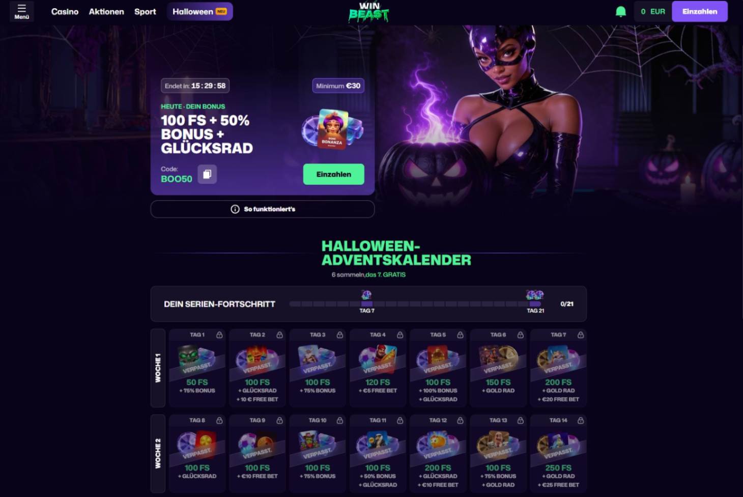 WinBeast Halloween Bonus